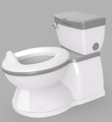 Logotipo personalizado Entrenador de baño con vagina para bebés EN71 Certificado Plástico sólido de PP en múltiples colores