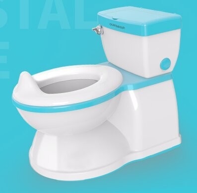 Logotipo personalizado Entrenador de baño con vagina para bebés EN71 Certificado Plástico sólido de PP en múltiples colores