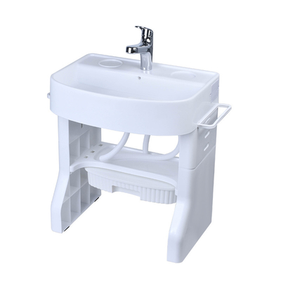 Ouninbear Lavabo Niños Lavar Cuenca de plástico con luz y tanque de agua en blanco