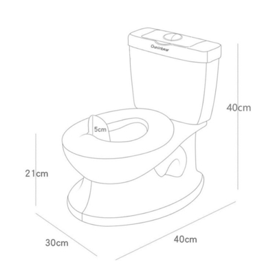 Toilet para bebés de plástico con logotipo personalizado