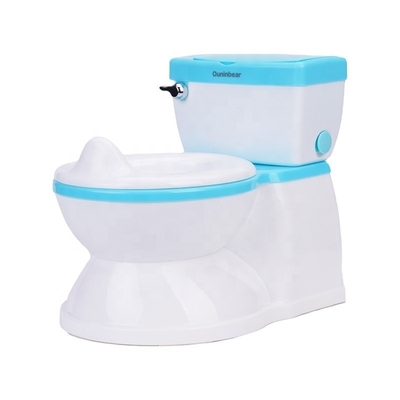 Silla de baño de plástico para bebés para supermercados de todas las estaciones Silla de entrenamiento de baño con diseño adorable