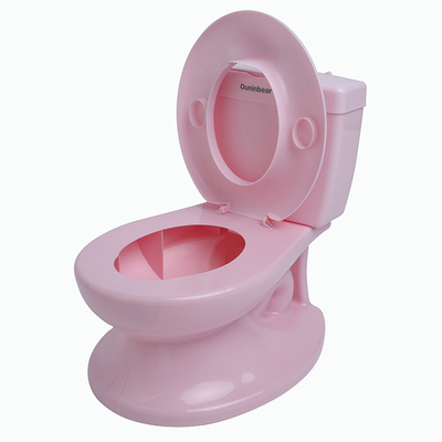 Toilet de entrenamiento de bebé en PP de color rosa ecológico con certificado EN71