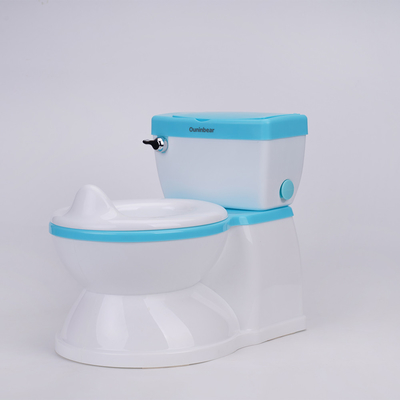 Silla de baño de plástico para bebés para supermercados de todas las estaciones Silla de entrenamiento de baño con diseño adorable
