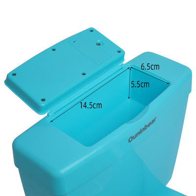 Baño de entrenamiento para bebés de baño de baño sólido de color rosa/blanco/azul con certificado de ensayo EN71