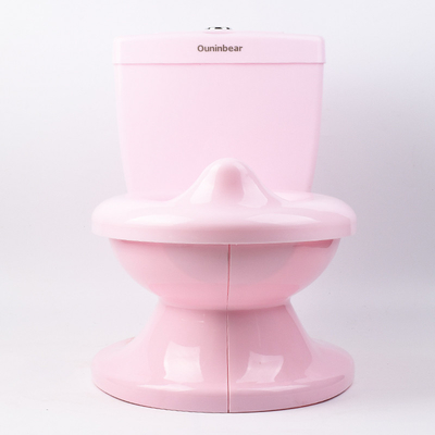 Toilet para bebé unisex con logotipo personalizado EN71 Prueba Patrón de impresión certificado Color rosa/azul/blanco
