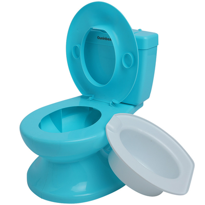 Sillón de simulación de baño de bebé azul Sillones de entrenamiento de cuidado infantil de peso ligero PP