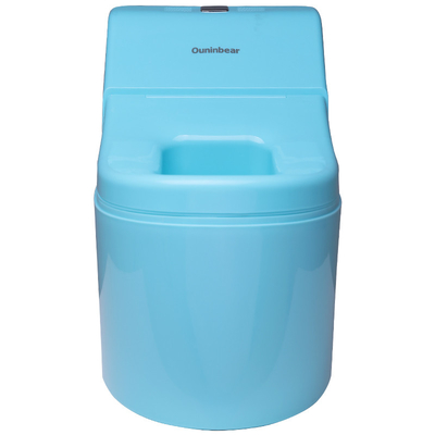 Asiento de bebé de baño azul con sonido y luz LED para niños de 8M-6 años