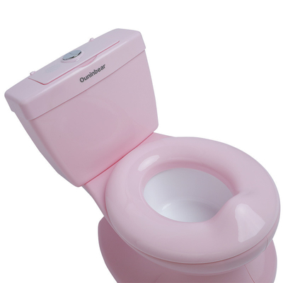 Baño de entrenamiento ecológico de bebé rosa con logotipo personalizado para hoteles