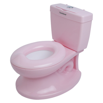 Baño de entrenamiento ecológico de bebé rosa con logotipo personalizado para hoteles
