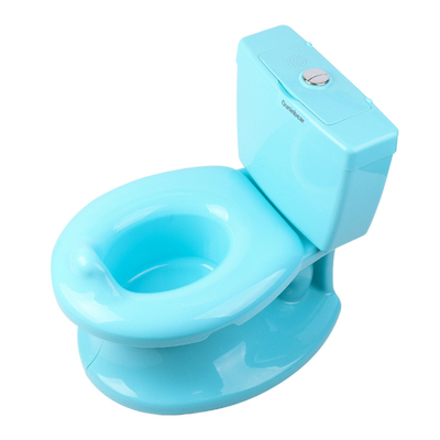 Baño de baño para bebés certificado con sonido de descarga Blanco Azul Rosa Niños Entrenador de Baño EN71 Probado