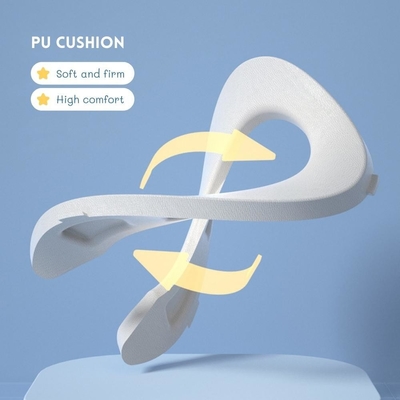 Toilet para bebé en forma de panda de dibujos animados con logotipo personalizado EN71 certificado azul/amarillo/blanco/negro