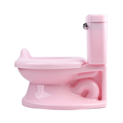 Infantil inodoro de simulación con sonido de descarga Blanco Azul Rosa Asiento de baño EN71 Prueba Certificado de formación del bebé