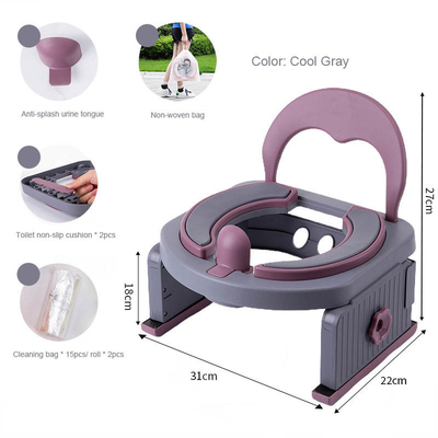 Alturas ajustables Oriental Cereza Asiento de aseo para bebés Posibilidad plegable Potty Entrenamiento ABS