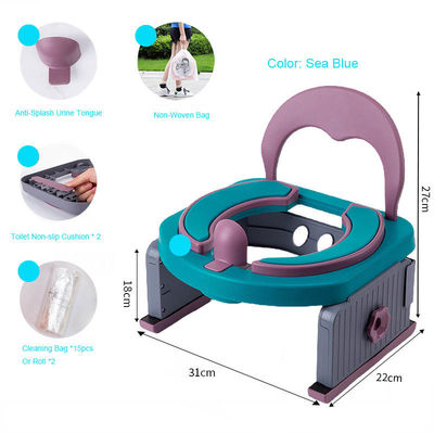 Niños negros portable bebé baño de entrenamiento baño para acampar al aire libre coche viajar