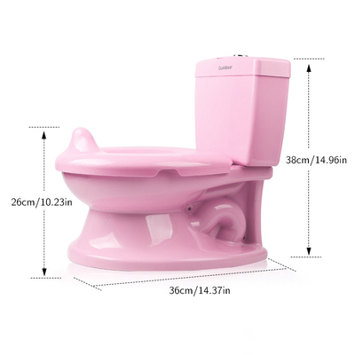 Entrenador de baño de baño de bebé de plástico puro con certificación EN71 y opción de logotipo personalizado