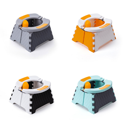 Silla de entrenamiento para niños pequeños con impresión azul/rosa/blanco ecológica