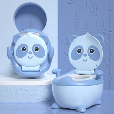 Puta de entrenamiento de bebés de dibujos animados Blue Panda con logotipo personalizado certificado EN71