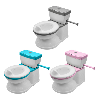 Potty para niños ecológicos con logotipo personalizado Entrenador de baño para niños pequeños en azul / rosa / blanco
