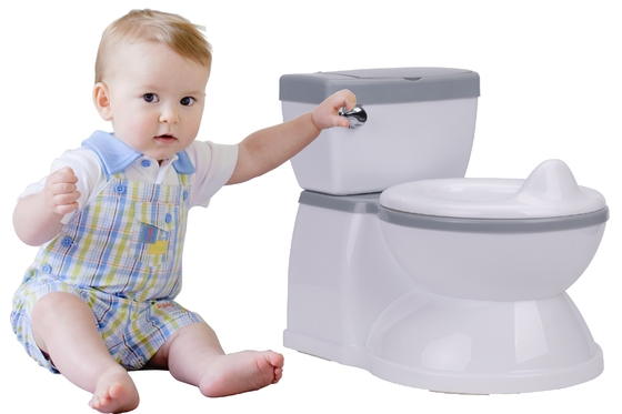 Potty para niños ecológicos con logotipo personalizado Entrenador de baño para niños pequeños en azul / rosa / blanco