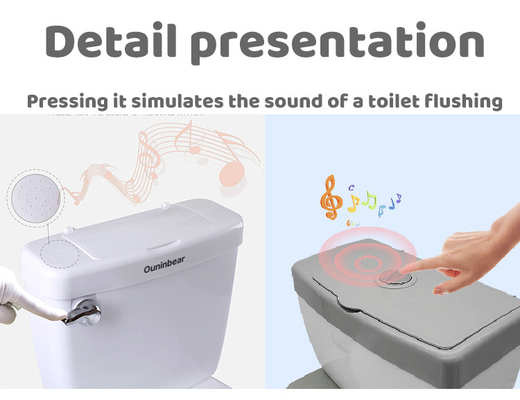 Potty para niños ecológicos con logotipo personalizado Entrenador de baño para niños pequeños en azul / rosa / blanco
