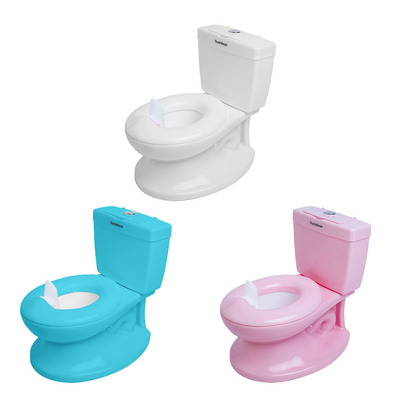 Potty para niños ecológicos con logotipo personalizado Entrenador de baño para niños pequeños en azul / rosa / blanco