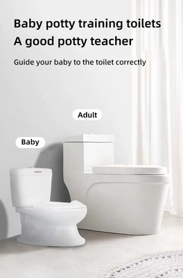 Silla de entrenamiento de baño para niños de color blanco Silla de baño para bebés con logotipo personalizado Pasado de prueba EN-71