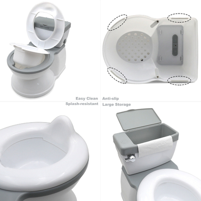 Grisa/rosa/azul Impresión Bañera para bebés Entrenador de baño EN-71 Certificado Eco-Amigo Sillón de cartón