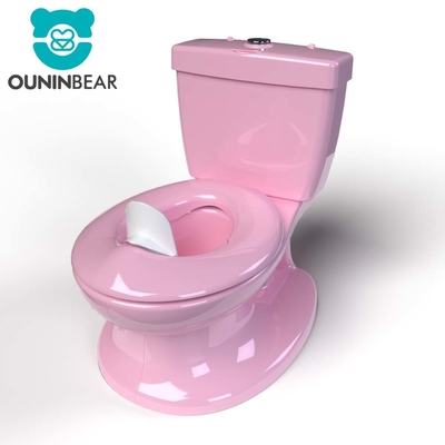 Eco Amigable Impresión Azul Rosa Blanca Niños Entrenador de Baño de Baño con Embalaje y Logotipo Personalizados