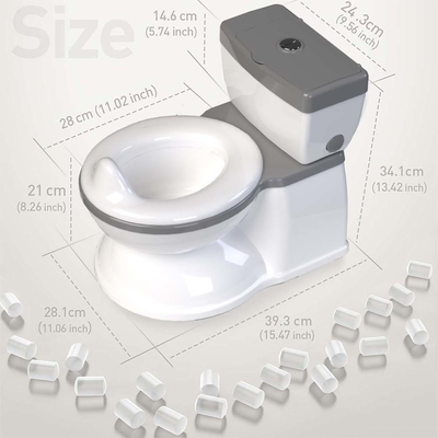 Eco Amigable de plástico para niños baño de entrenamiento baño azul rosa blanco logotipo personalizado mayorista