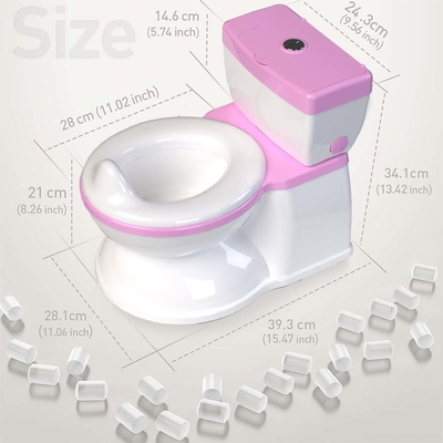 Blue Pink White Kids Potty Toilet Trainer con aceptación de logotipo personalizado y diseño ecológico