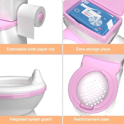 Blue Pink White Kids Potty Toilet Trainer con aceptación de logotipo personalizado y diseño ecológico