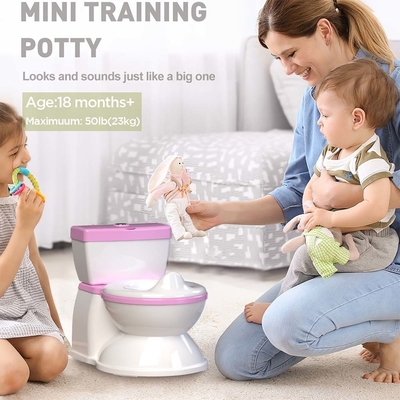 Blue Pink White Kids Potty Toilet Trainer con aceptación de logotipo personalizado y diseño ecológico