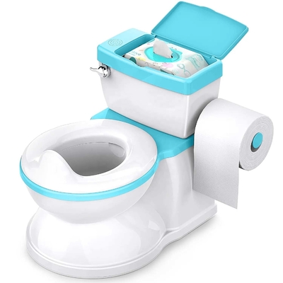 Impresión gris/rosa/azul Eco-friendly Baby Potty Toilet Trainer para niños
