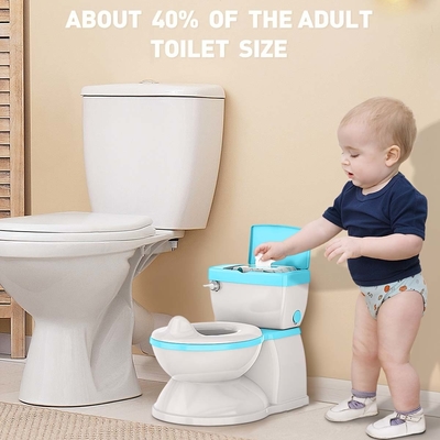 Impresión gris/rosa/azul Eco-friendly Baby Potty Toilet Trainer para niños