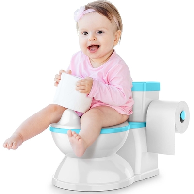 Impresión gris/rosa/azul Eco-friendly Baby Potty Toilet Trainer para niños