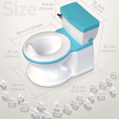 Impresión gris/rosa/azul Eco-friendly Baby Potty Toilet Trainer para niños