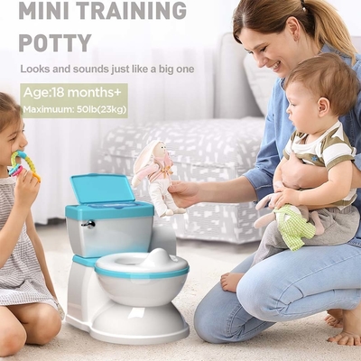 Impresión gris/rosa/azul Eco-friendly Baby Potty Toilet Trainer para niños