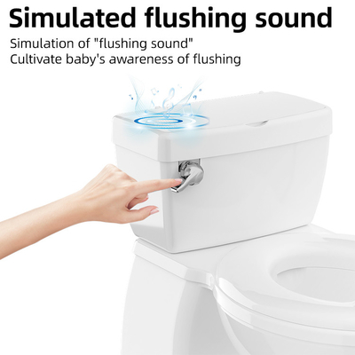 Entrenador de vagina de bebé blanco impreso con música Eco-friendly PP plástico EN-71 certificado logotipo personalizado