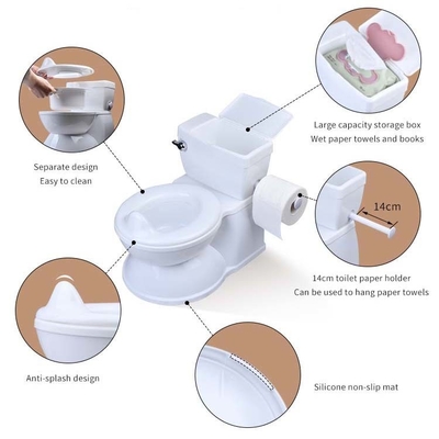Simulación de peso ligero Niños Baño de plástico Preescolar Baño Baño de entrenamiento Baño de niños Baño