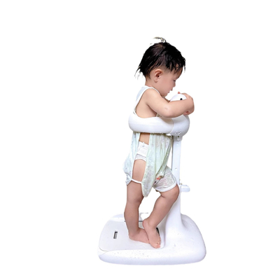 Función de baño de pie Bebé Baño infantil Bañera Bañera Mesa de baño Gris ABS Bebé recién nacido Butt lavado Artefacto