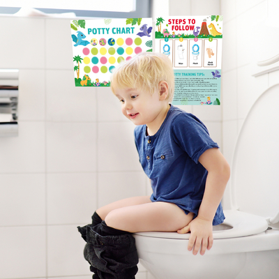 Graffiti pegatina de baño gráfico de entrenamiento colorido para niños pequeños niño niña