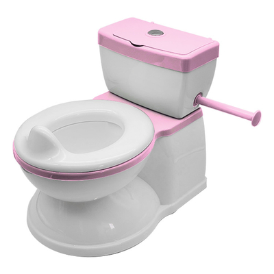 Toilet para niños pequeños con silla suave con sonido de descarga de agua, certificado en el ensayo EN71