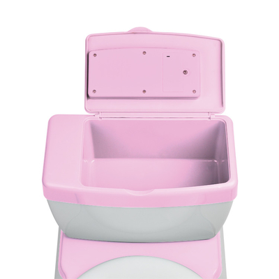 Toilet para niños pequeños con silla suave con sonido de descarga de agua, certificado en el ensayo EN71