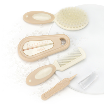 Cepillo suave para el cuidado del bebé, termómetro de agua de baño para el cuidado de la cabeza del recién nacido