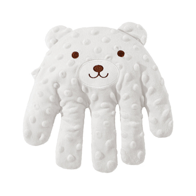 Muñecos de mano para bebés Muñecos con bolsas de arroz con shock Anti-shock Calmante Gran Palma Artefacto de sueño Newborn almohada Muñecos de manos muñecos de dedos